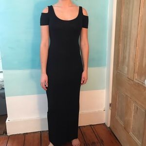 Black Tight Maxi Dress